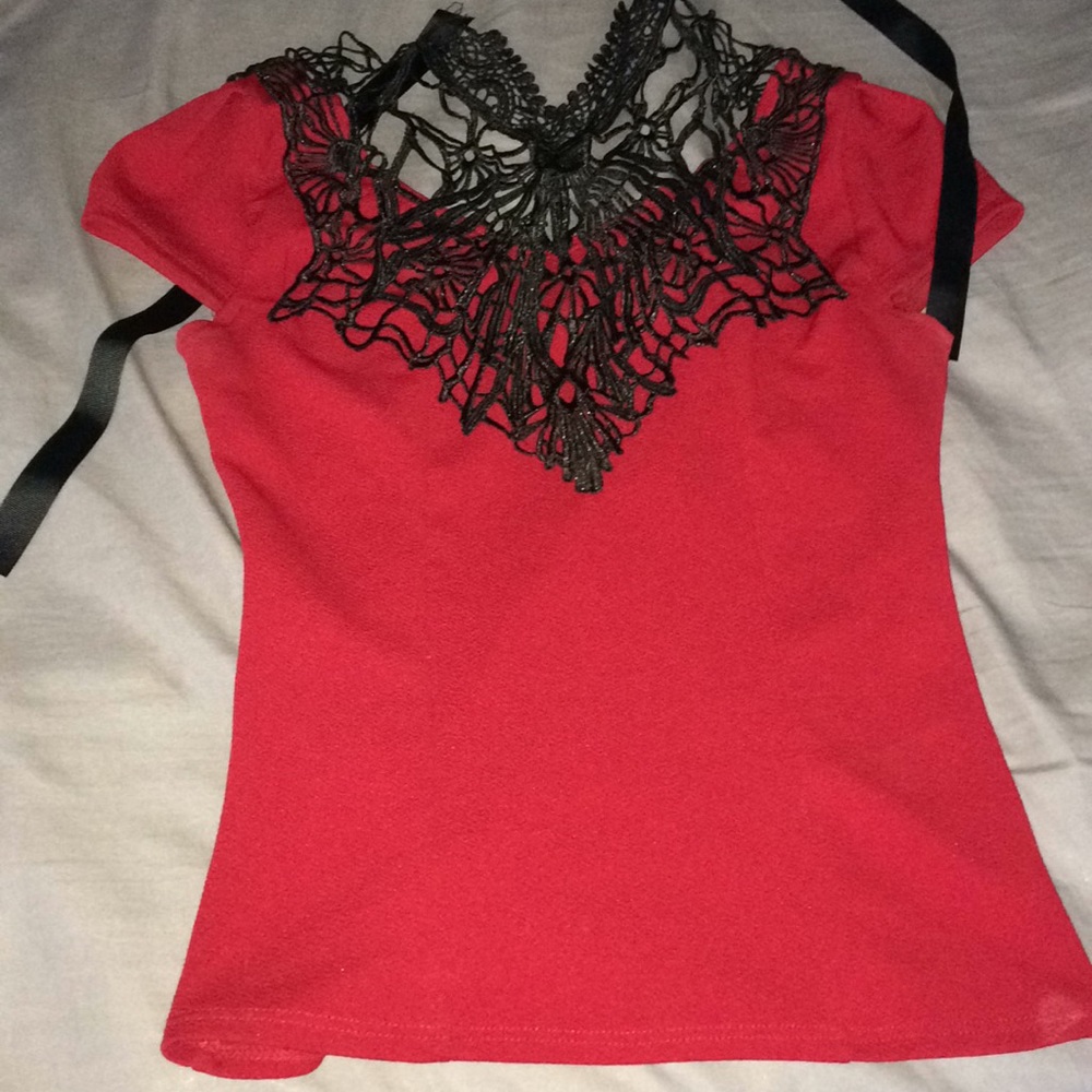 Wine colored blouse